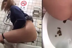 Asian girl hard to poop 9